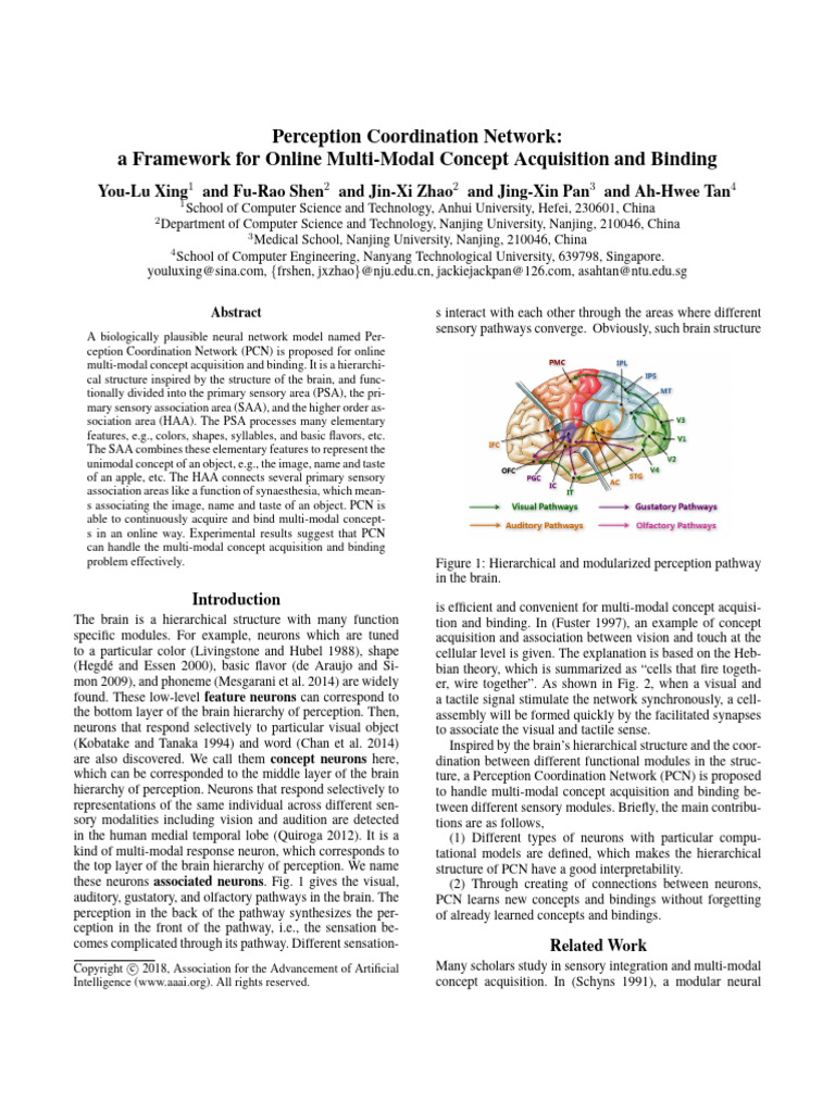 Perception Coordination Network A Framework For Online Multi-Modal ...