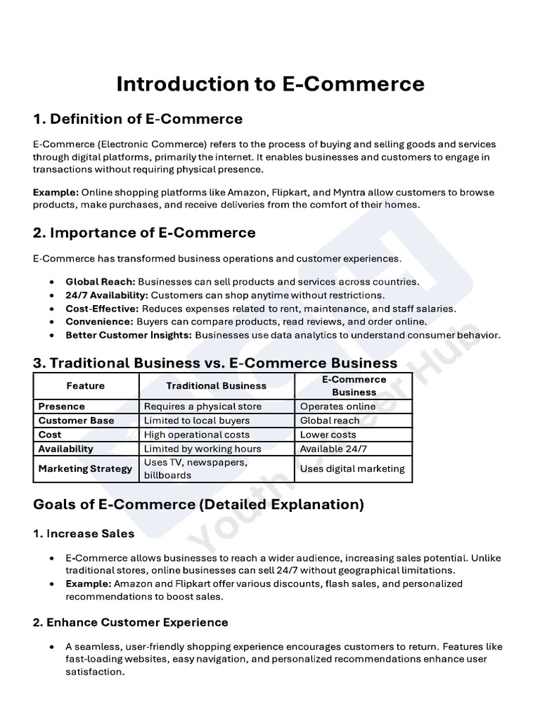 Ecommerce Notes English | PDF