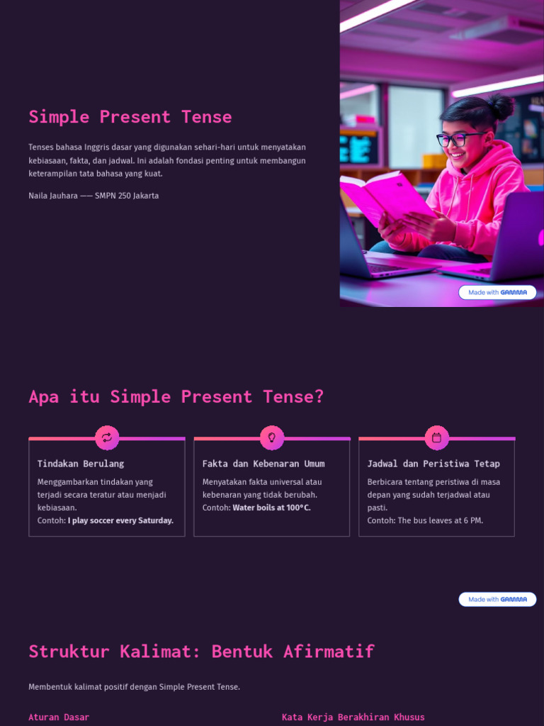 Panduan Lengkap Simple Present Tense | PDF