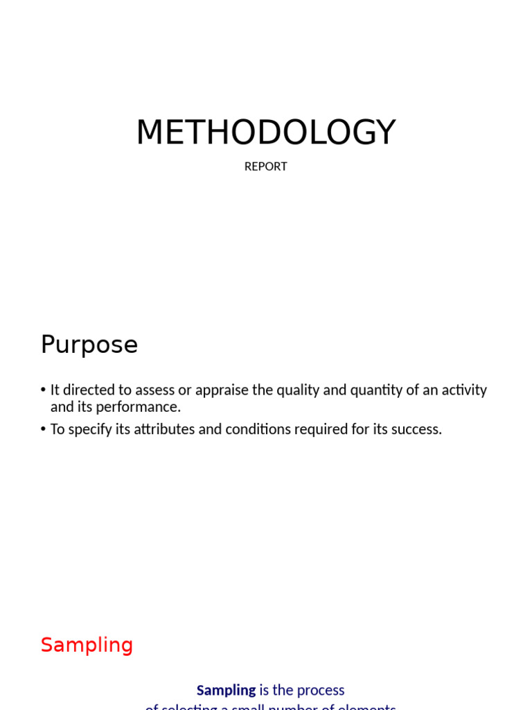 Sampling Methodology and Techniques | PDF