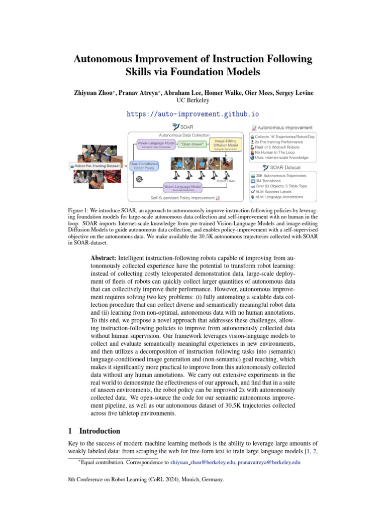 Autonomous Improvement of Instruction Following Skills via Foundation ...