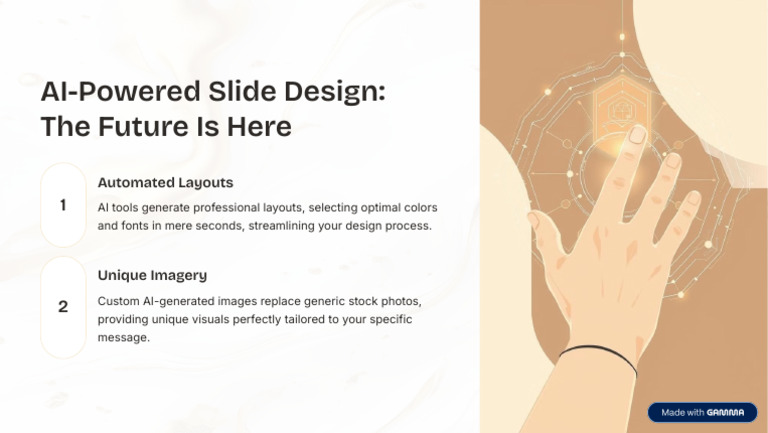 AI Powered Slide Design The Future Is Here | PDF