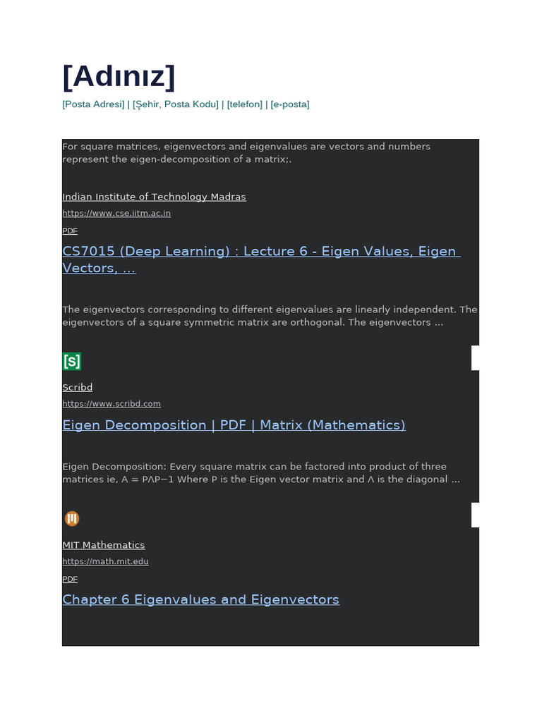 Eigenvalues and Eigenvectors Explained | PDF