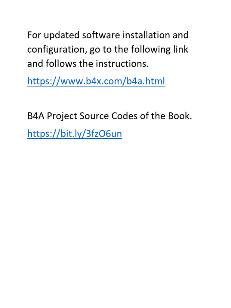 B4A Software Installation Guide | PDF
