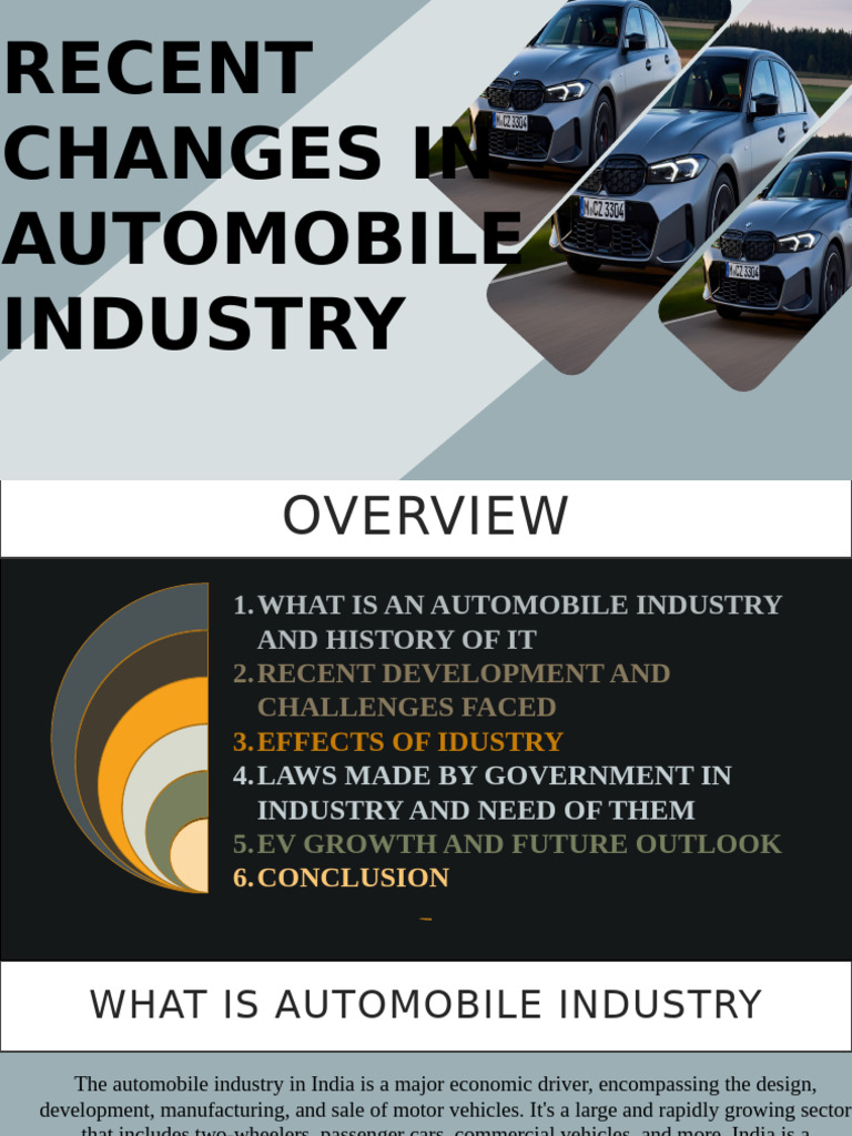 Recent Trends in India's Automobile Industry | PDF | Electric Vehicle ...