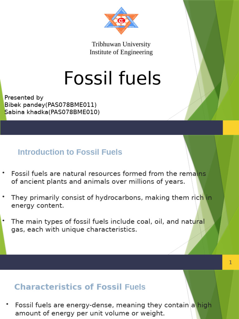 Characteristics and Classification of Fossil Fuels | PDF | Fuels ...