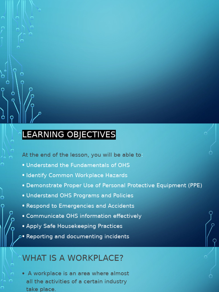 Essential OHS Training for Workplace Safety | PDF | Occupational Safety ...
