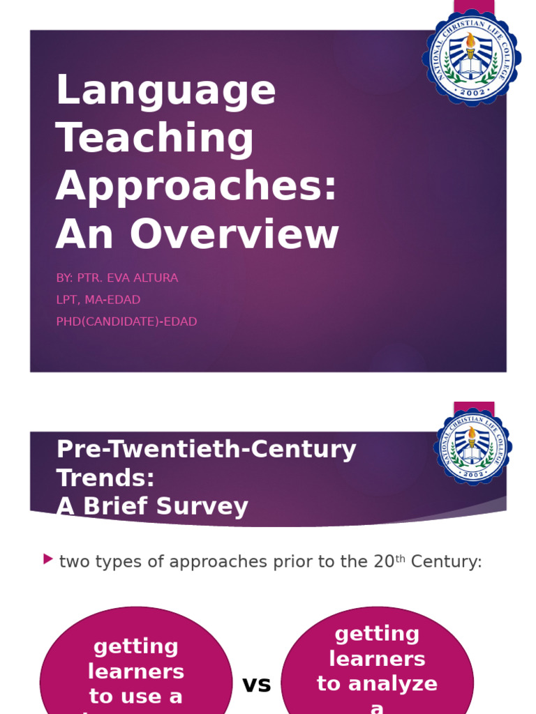Pre-20th Century Language Teaching Methods | PDF | Language Education ...