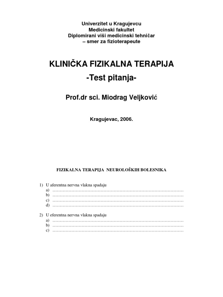 FTH Test | PDF | Limbs (Anatomy) | Human Anatomy