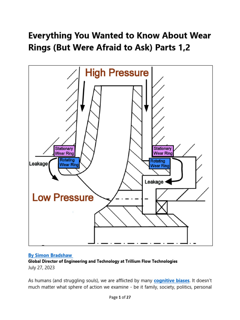 Everything You Wanted To Know About Wear Rings | PDF | Pump ...