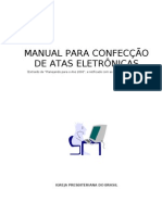 Manual para confecção de atas eletrônicas