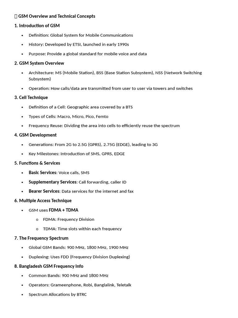 GSMHuwaie | PDF | Gsm | Cellular Network
