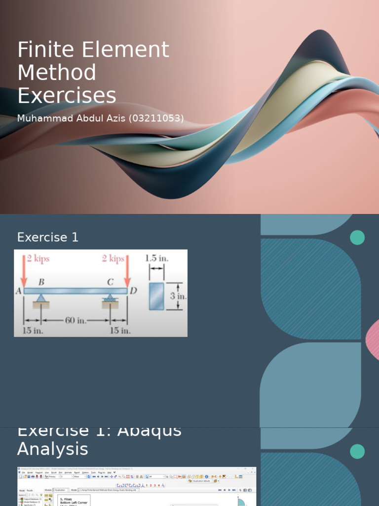 Finite Element Method Exercises Guide | PDF