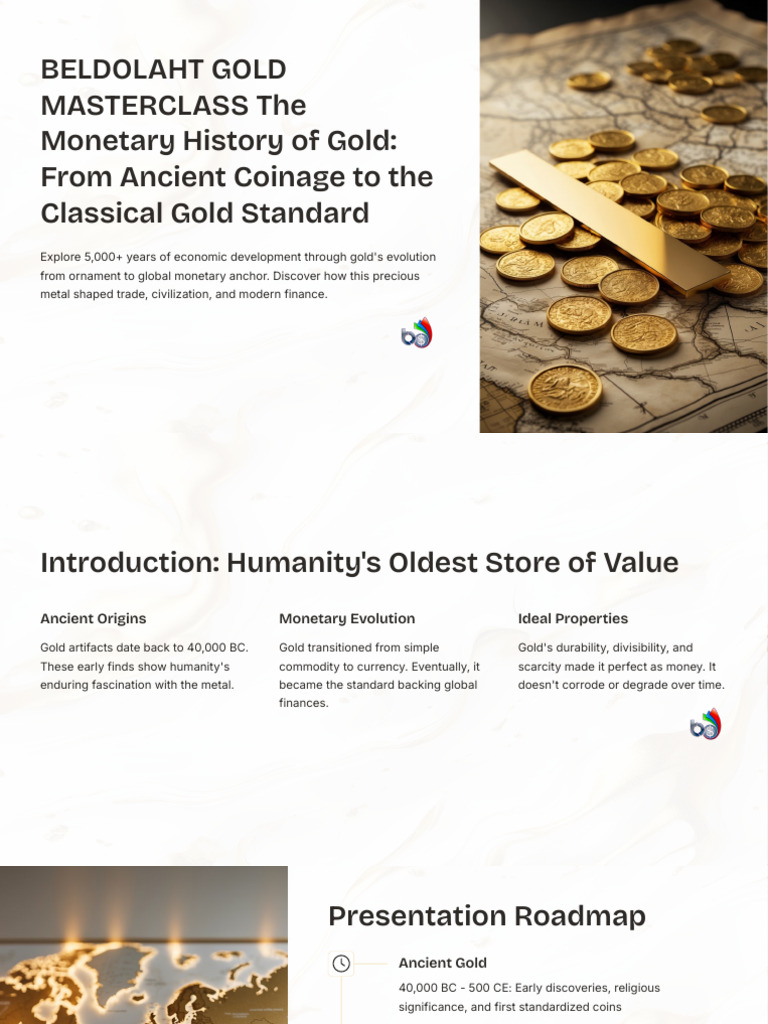 Gold's Monetary Evolution Masterclass | PDF | Gold Standard | Money
