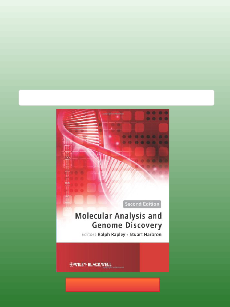 Molecular Analysis and Genome Discovery 2nd Edition Ralph Rapley ...