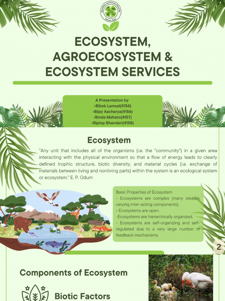 ecostystem, agroecosystem = | PDF