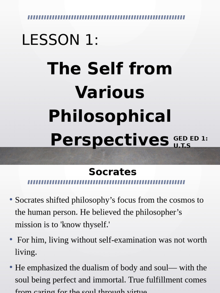 Philosophical Views on the Self | PDF | Soul | Philosophy Of Self