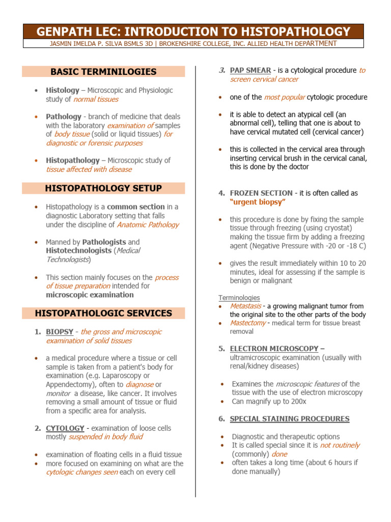 Inking Techniques in Histopathology | PDF | Histopathology | Pathology
