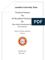 Tilak Maharashtra University, Pune: Technical Seminar On 4G Broadband Technology by