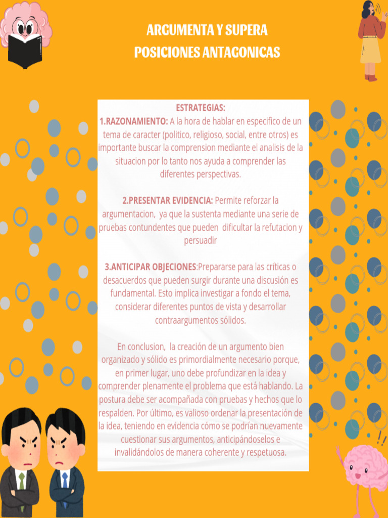 Argumenta y Supera Posiciones Antagonicas | PDF