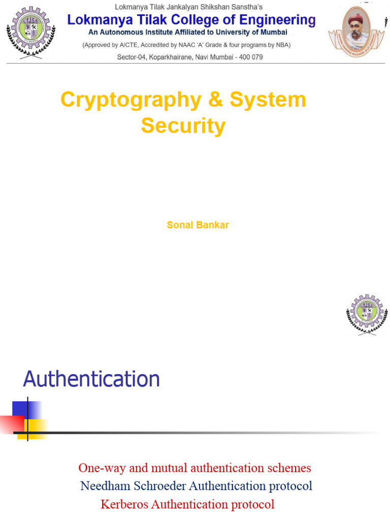 User Authentication Protocols Overview | PDF | Key (Cryptography ...