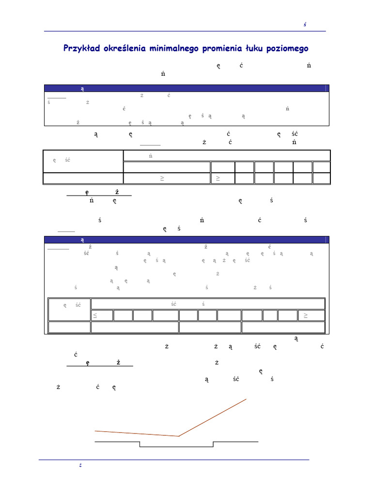 Minimalny Promien Luku Poziomego | PDF