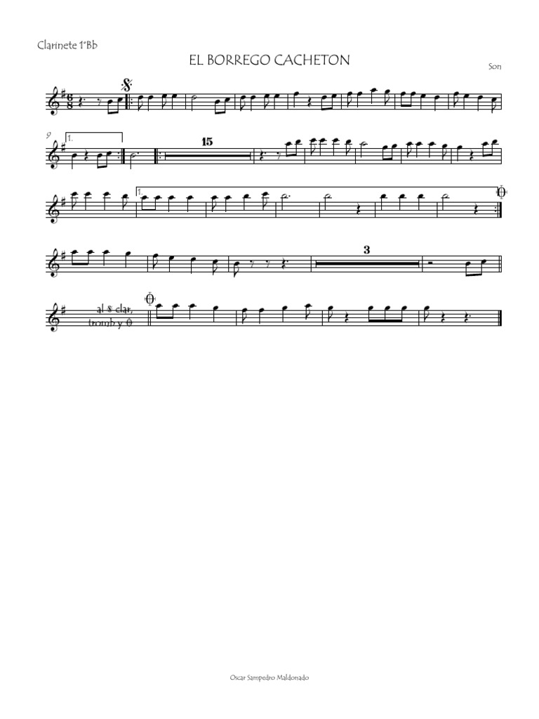 El Borrego Cacheton - Partition Musicale | PDF