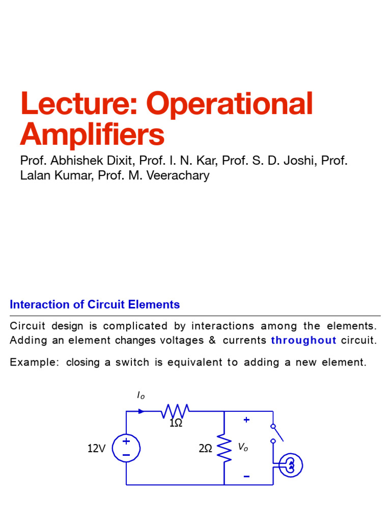 Understanding Operational Amplifiers | PDF | Operational Amplifier ...