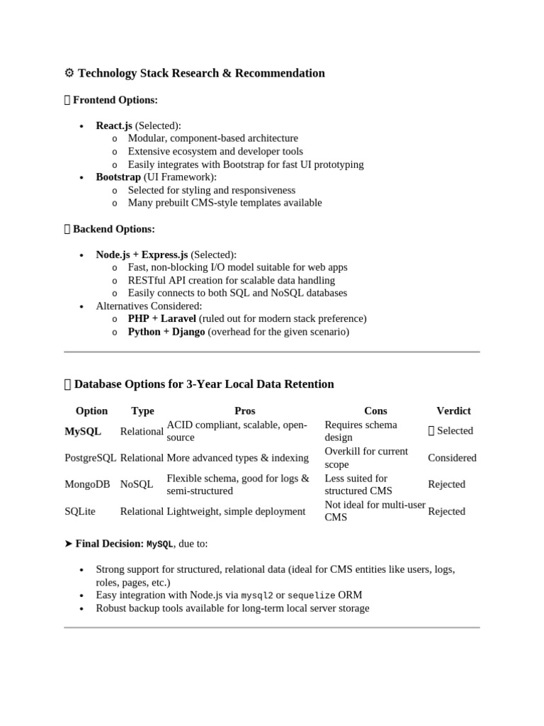 Progress Report | PDF | Databases | No Sql