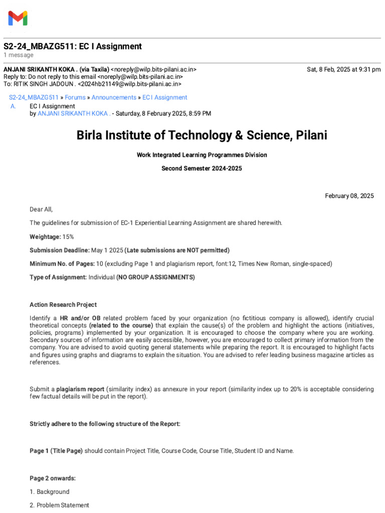 Ec I Assignment - s2-24 - Mbazg511 | PDF
