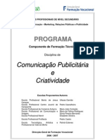 Comuniicação Publicitária e Criatividade - Plano Oficial