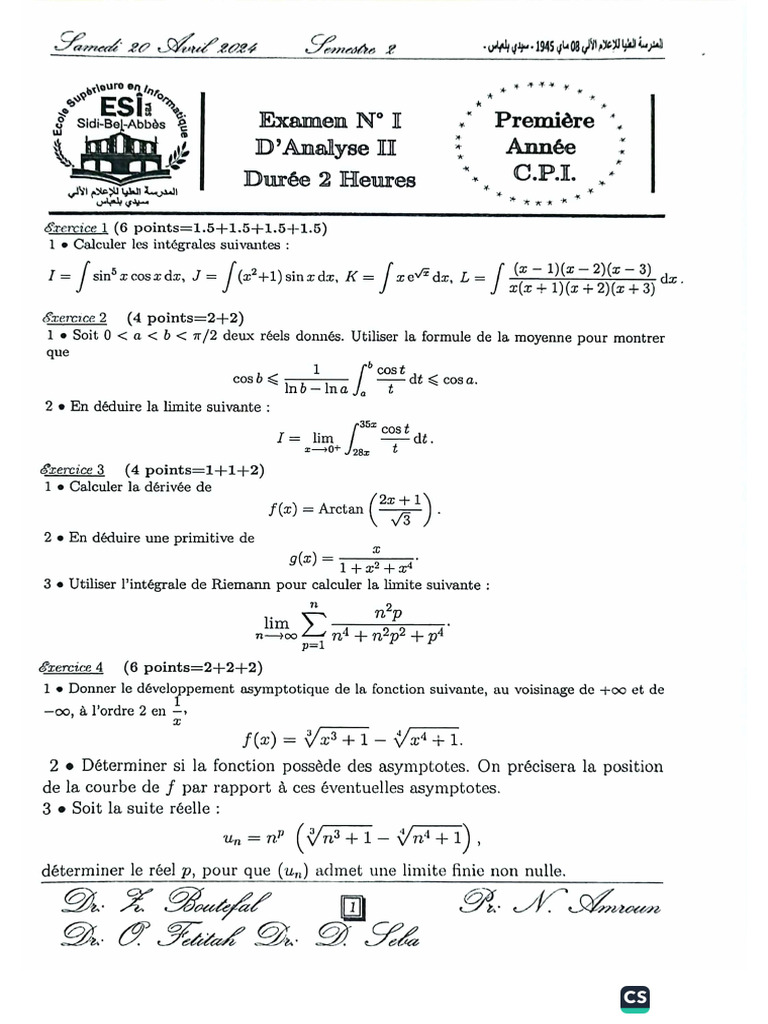 Analyse II Emd 1 | PDF