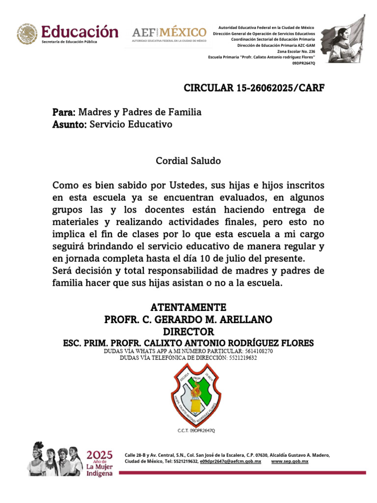 Circular 15 | PDF
