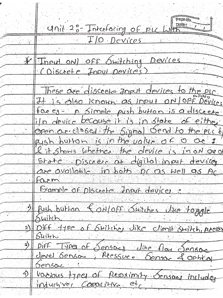 PLC Unit2 | PDF