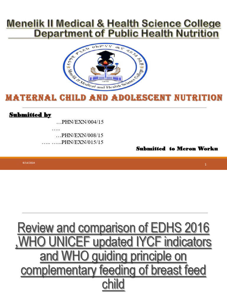 Maternal and Child Nutrition Guidelines | PDF | Breastfeeding | Breast Milk