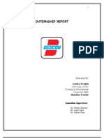 Internship Report Descon