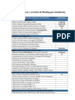 Características y Servicios de Hosting Por Membresia