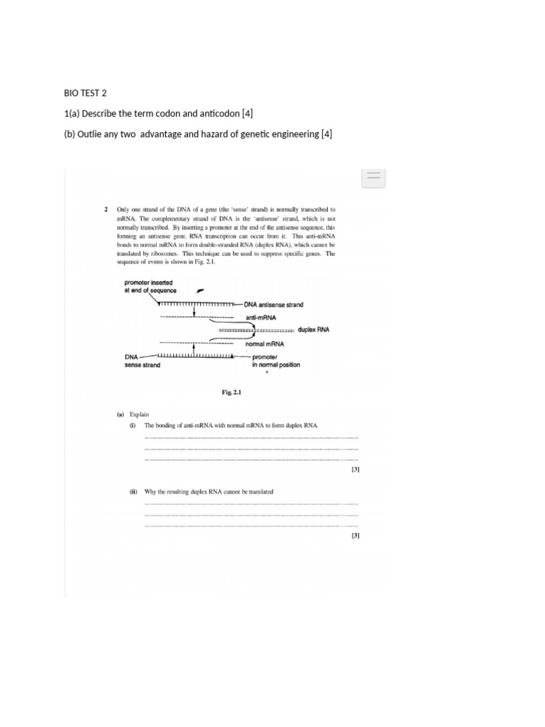 Bio Test 2 | PDF