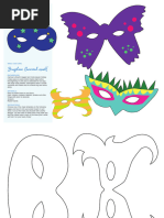 100 Printable Carnival Mask Templates | PDF | Mask