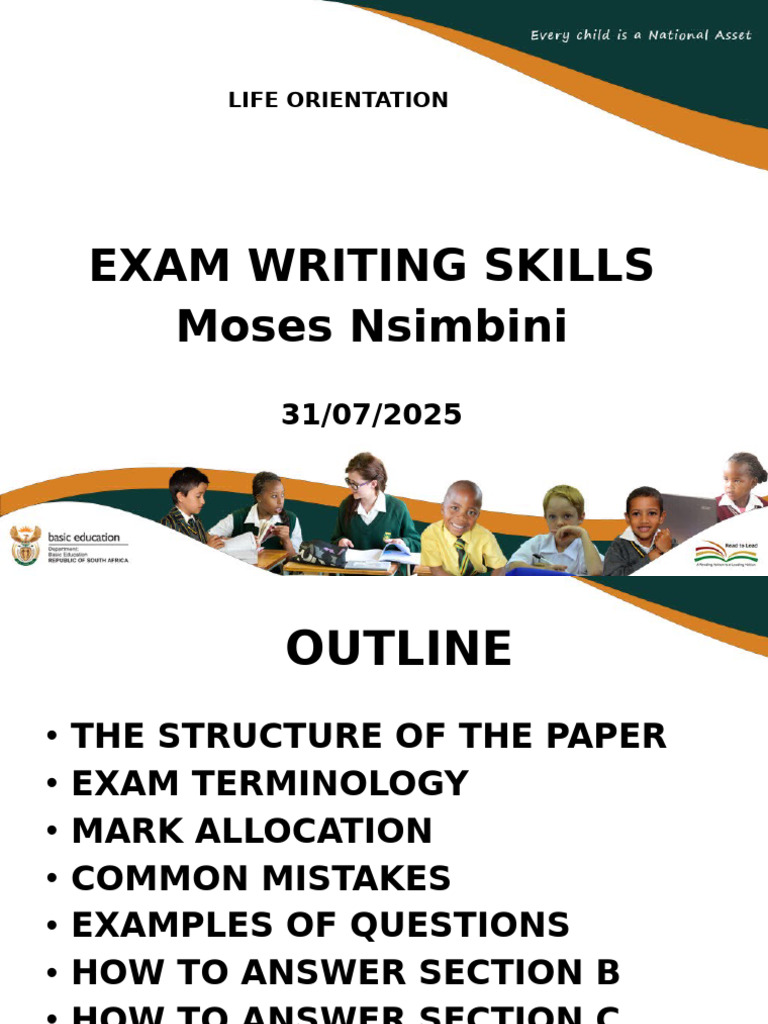 Exam Writing Skills Overview | PDF | Question | Evidence