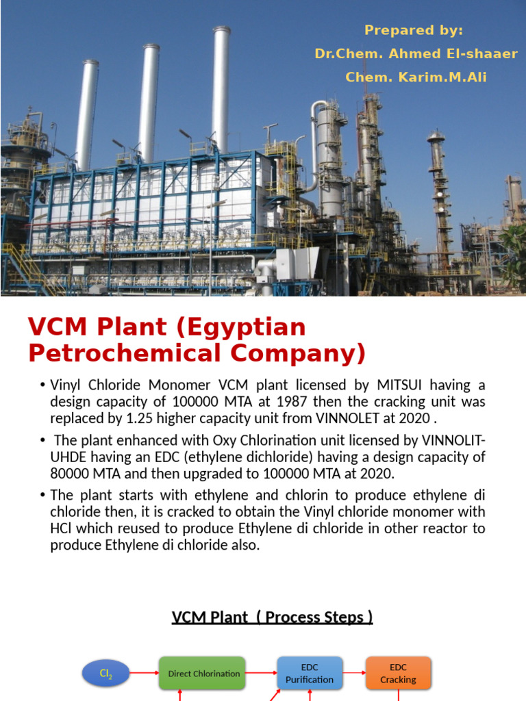 VCM Plant Emissions and Process Overview | PDF | Ethylene | Chemical ...