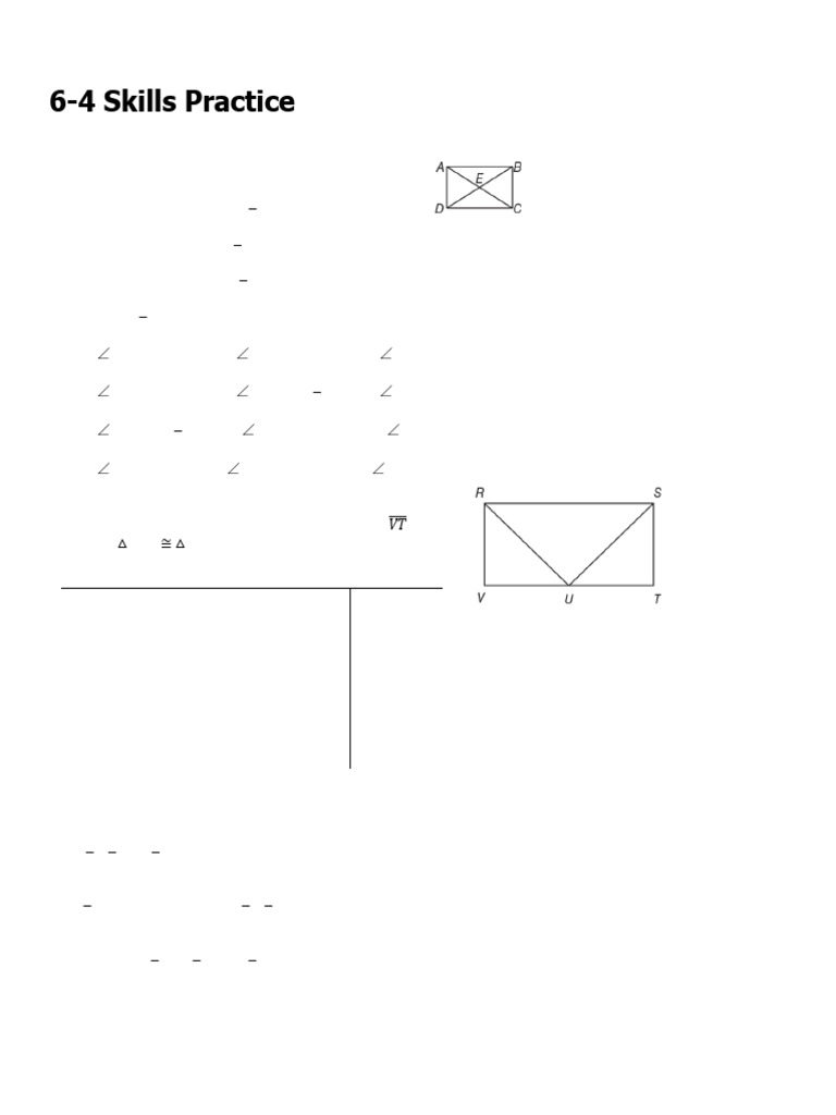 Skills Practice: Rectangles in Geometry | PDF