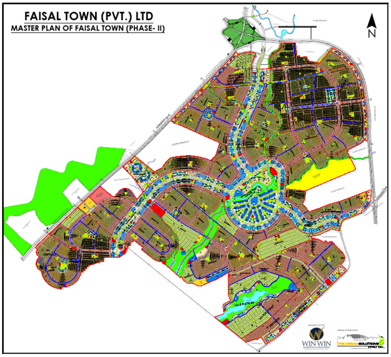 Faisal Town Phase 2 Map & Master Plan | PDF