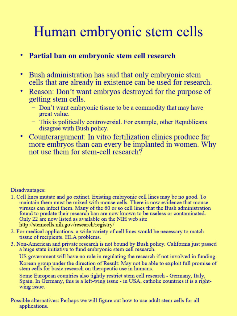 Lecture 10 - Human Embryonic Stem Cells | PDF | Operon | Repressor