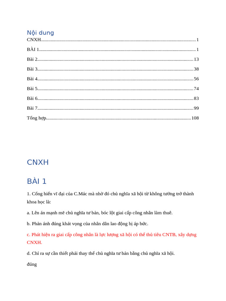 CNXH | PDF