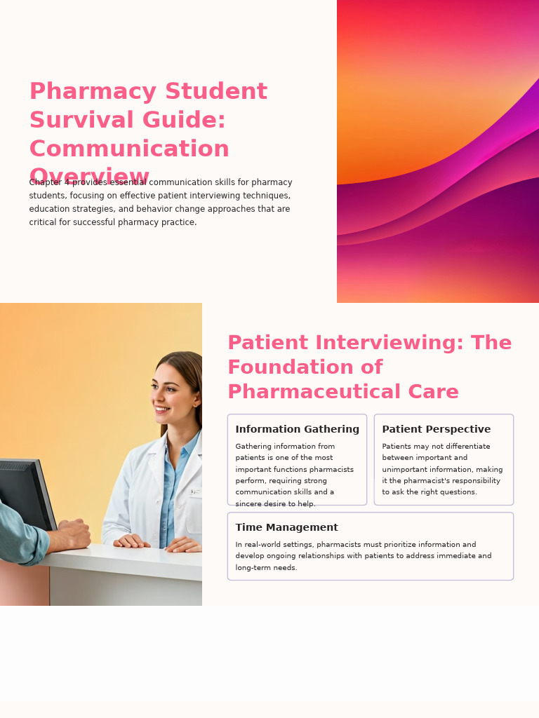 08 Putting It All Together Patient Interviewing | PDF | Pharmacy ...