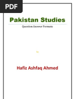 Download Pakistan Studies Complete Notes Question Answer Format by Hafiz Ashfaq Ahmed SN89685837 doc pdf