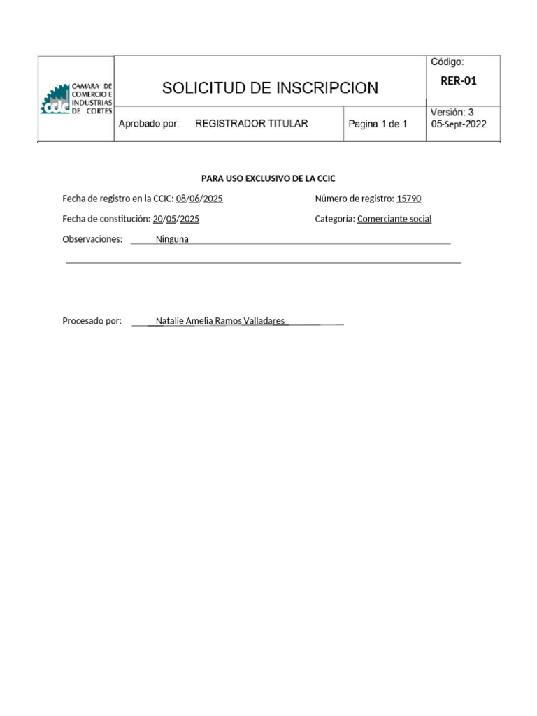 Aprobación CCIC | PDF
