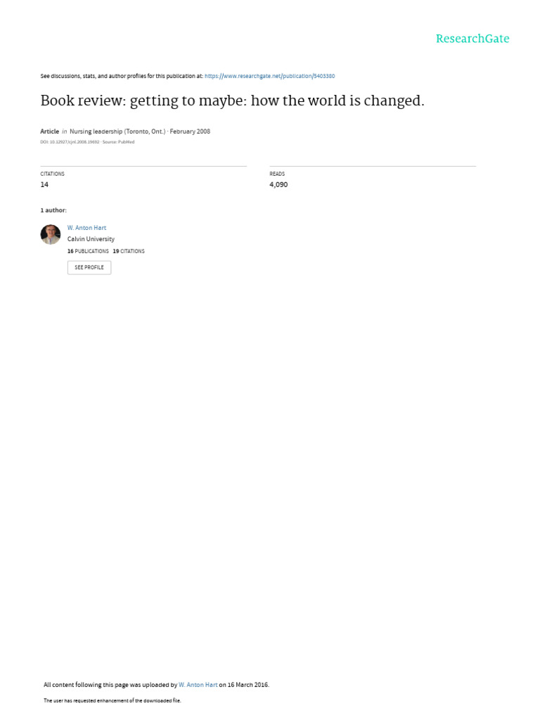 Book Review: Getting to Maybe Insights | PDF | Social Entrepreneurship ...