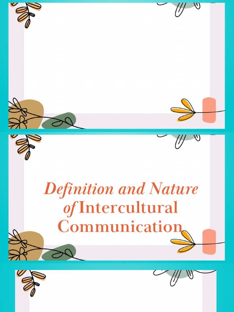 Understanding Intercultural Communication | PDF | Communication | Cross ...